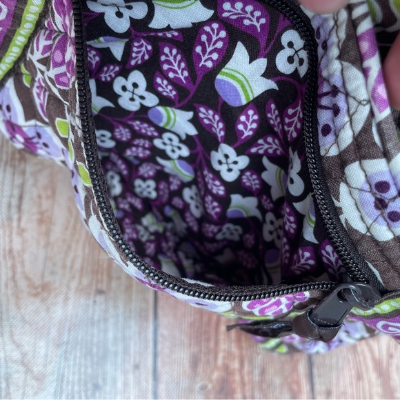 Vera Bradley Plum Petals Hipster Crossbody
Bag Shoulder green/purple - Picture 7 of 14